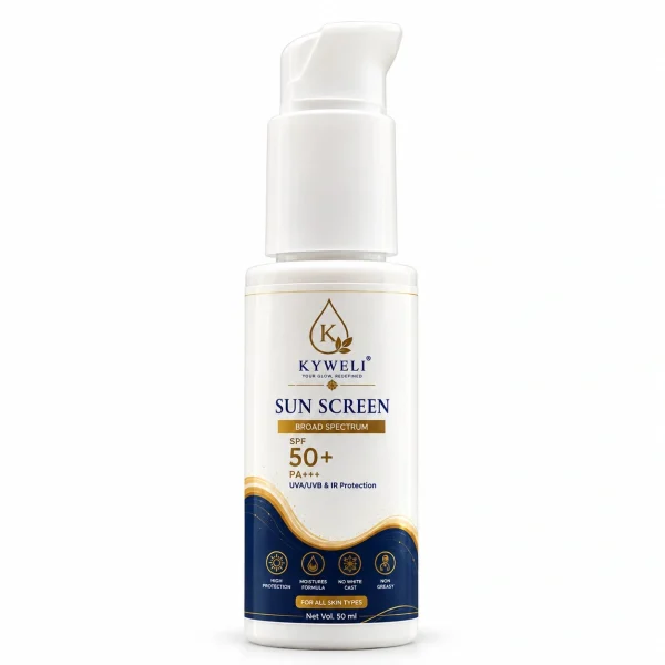 Sunscreen SPF 50+ PA+++ – Broad Spectrum UVA/UVB & IR Protection | 50 ml